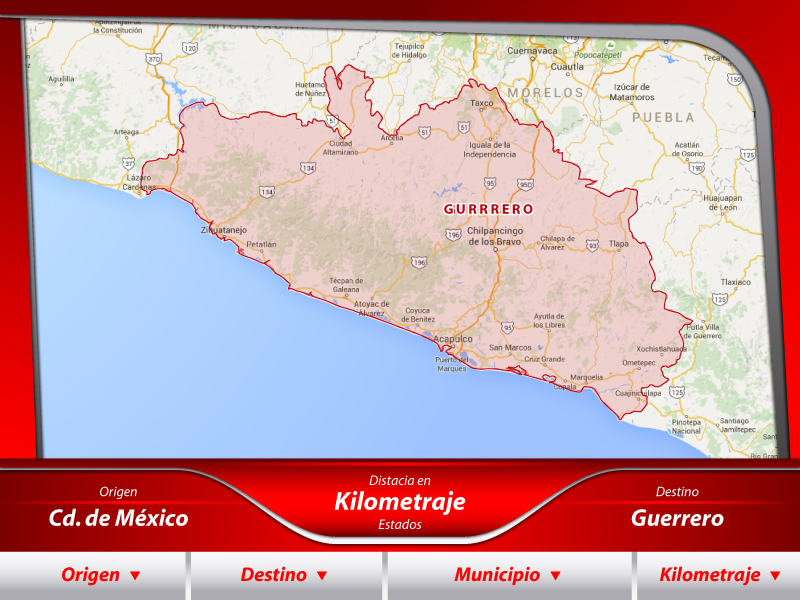 Fletes de la Ciudad de México a Guerrero