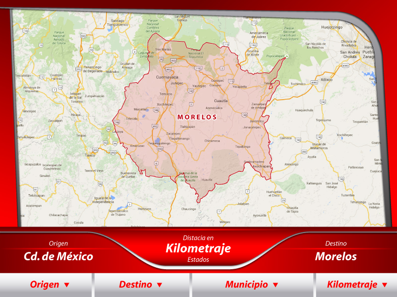 Fletes de la Ciudad de México a Morelos