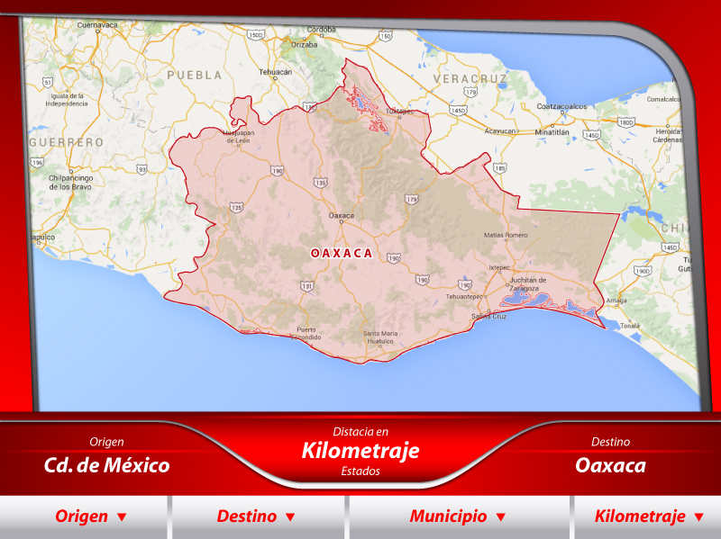 Fletes de la Ciudad de México a Oaxaca